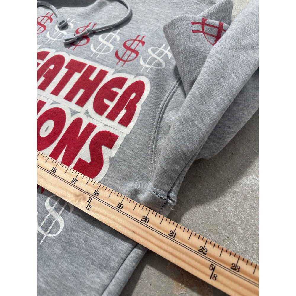 Mayweather Promotions Rare Money Team Hoodie Gray CH Apparel Mens Medium TMT - Picture 6 of 7